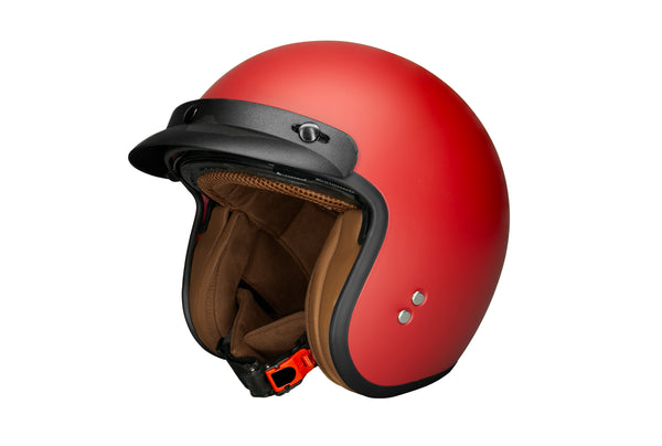 Imagen completa del casco Rojo rubí  